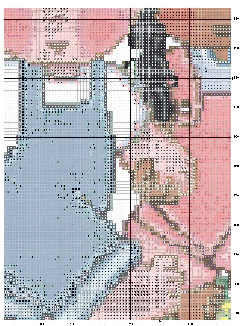 Schema punto croce Cammina con gesu 5