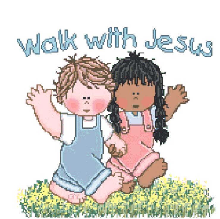 Schema punto croce Cammina con gesu