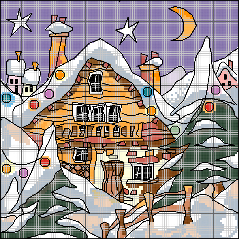 Schema punto croce Chalet