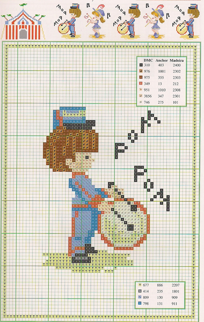 Schema punto croce Circo 2