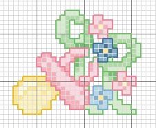 Schema punto croce Ciuccio bambina