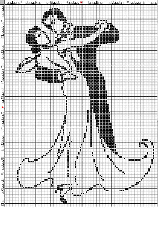 Schema punto croce Coppia balla