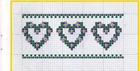 Schema punto croce Corazon