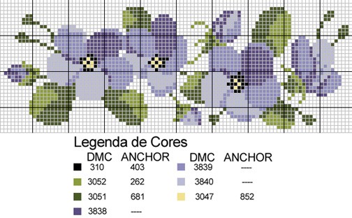 Schema punto croce Cores