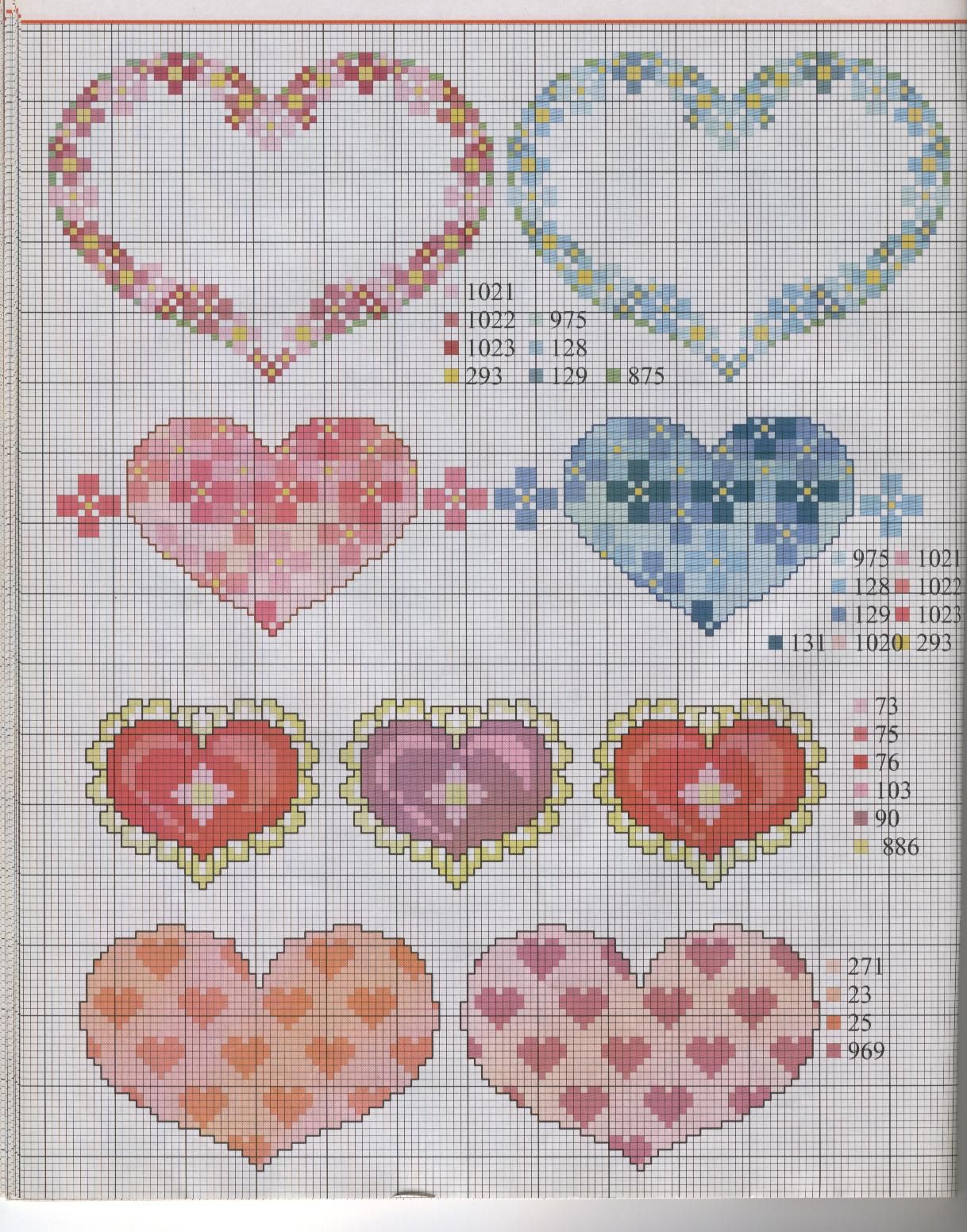 Schema punto croce Corredino baby