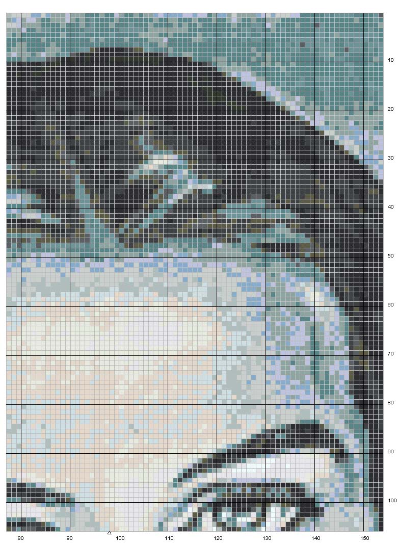 Schema punto croce Cristo 4