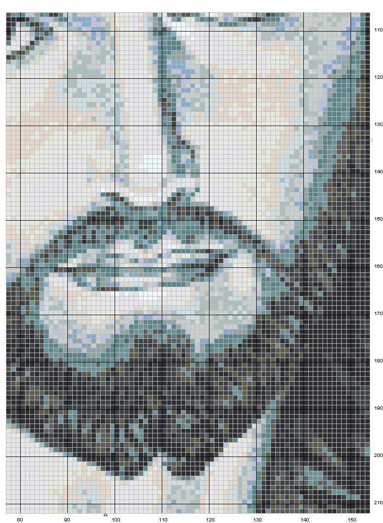 Schema punto croce Cristo 5