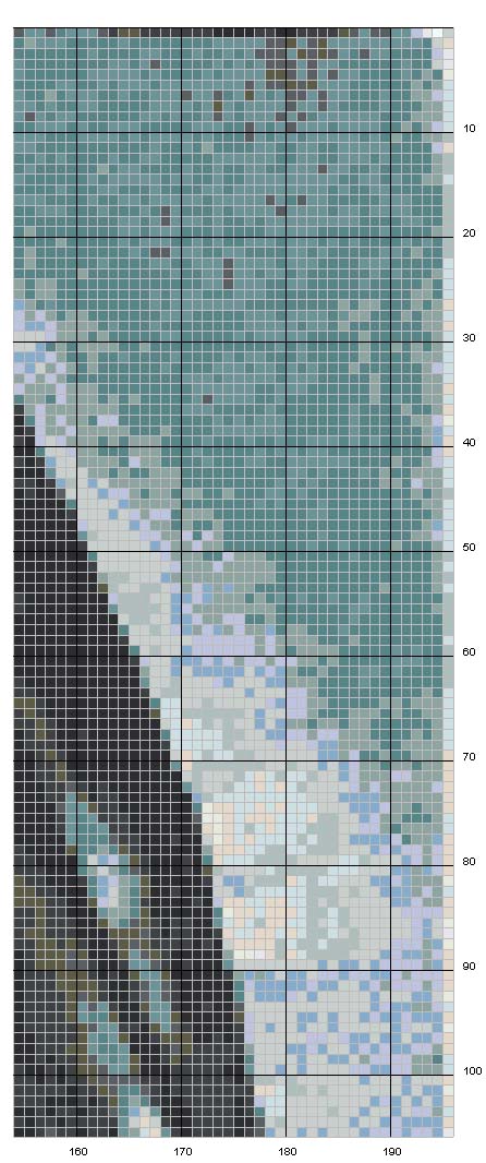 Schema punto croce Cristo 7