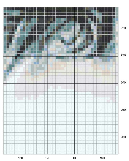 Schema punto croce Cristo 9