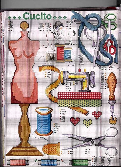 Schema punto croce Cucito e ricamo 3