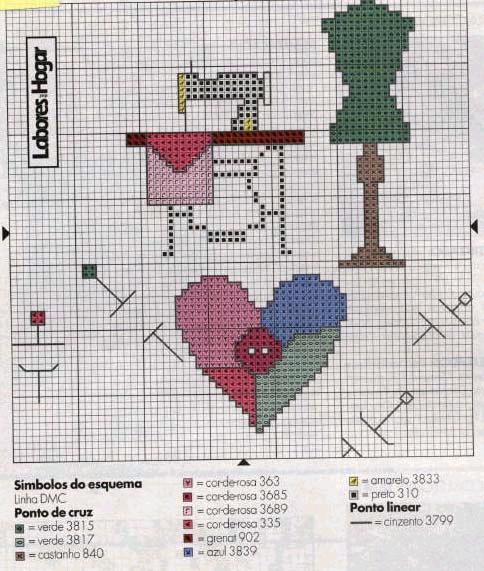 Schema punto croce Cucito e ricamo 8