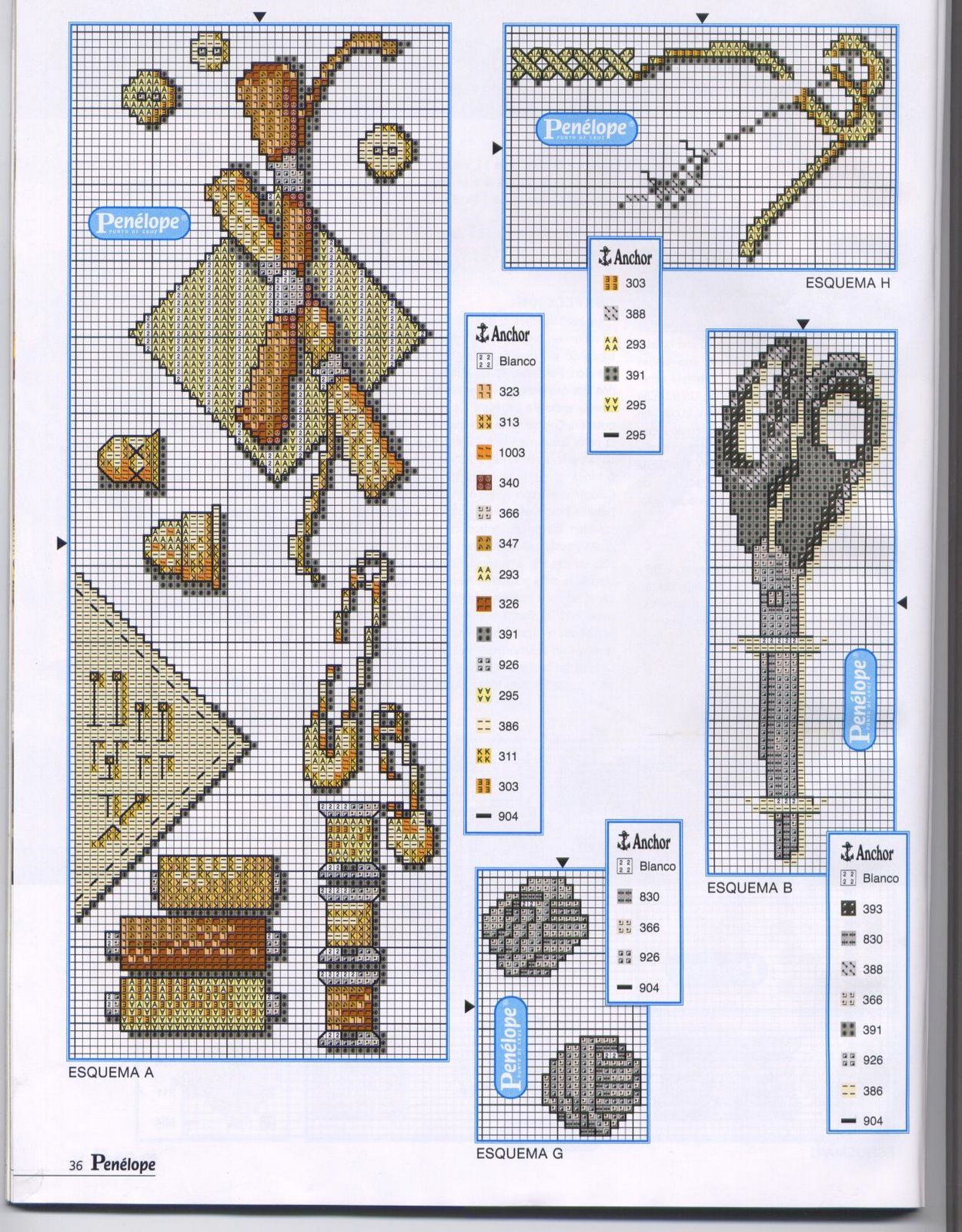 Schema punto croce Cucito e ricamo 9