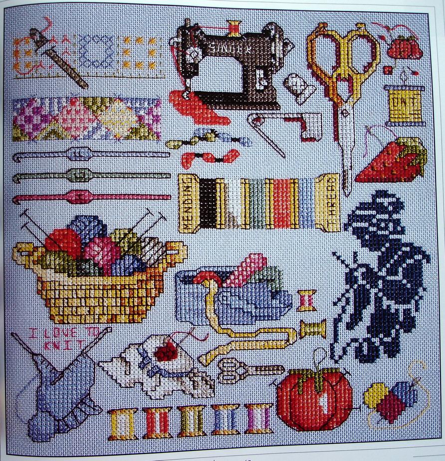 Schema punto croce Cucito e ricamo b1