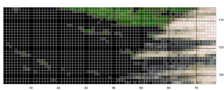 Schema punto croce Dogwood trees 2