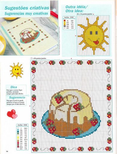 Schema punto croce Dolci 3