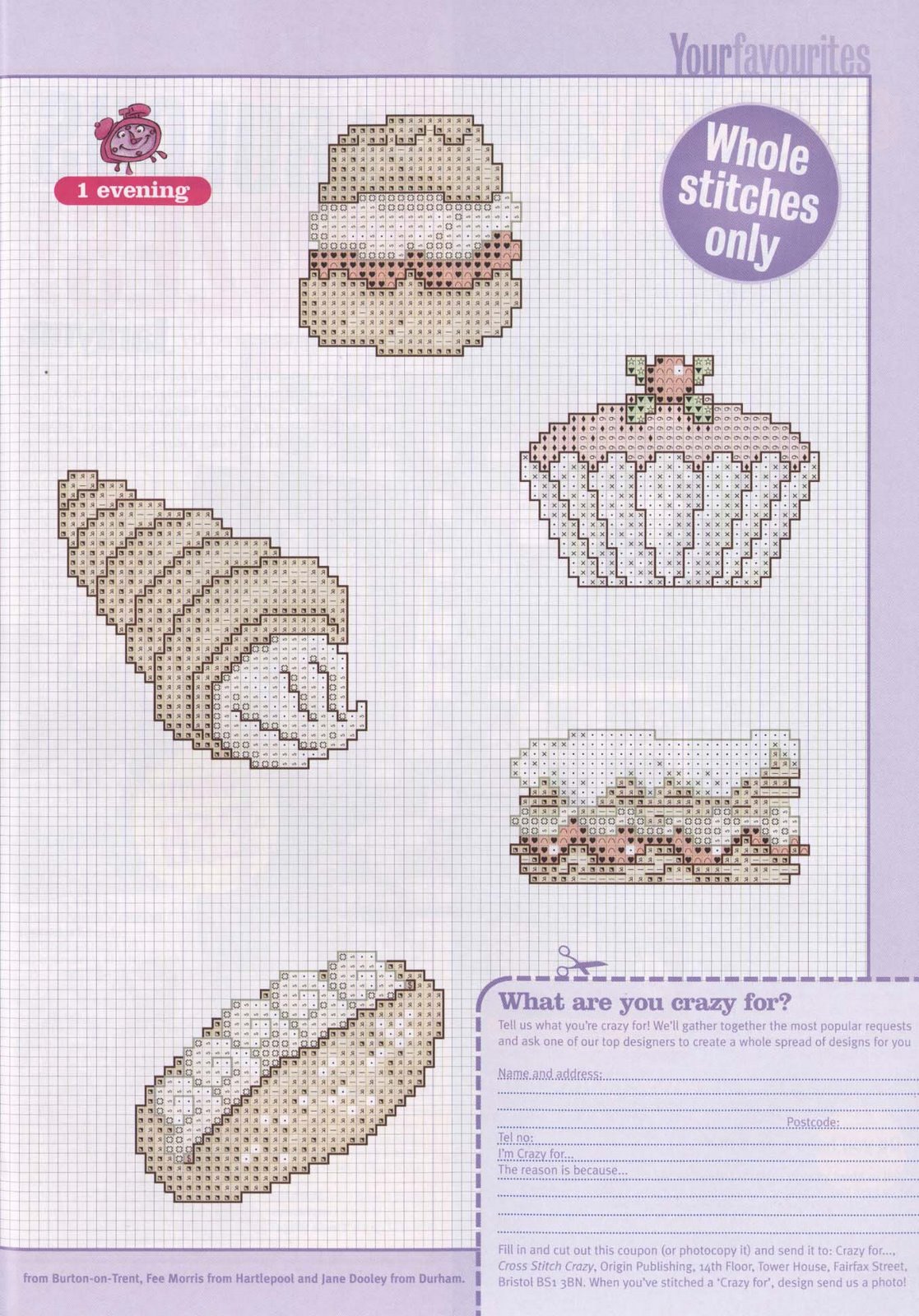 Schema punto croce Dolci