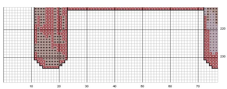 Schema punto croce Donna che ricama 3