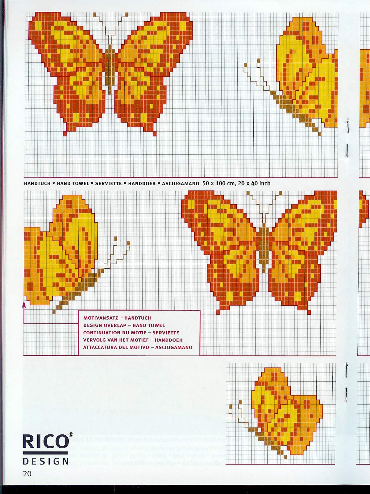 Schema punto croce Farfalla