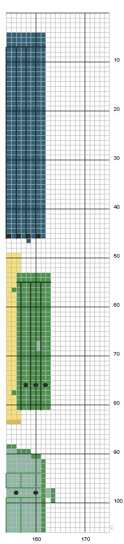 Schema punto croce Finestre sul mare 5