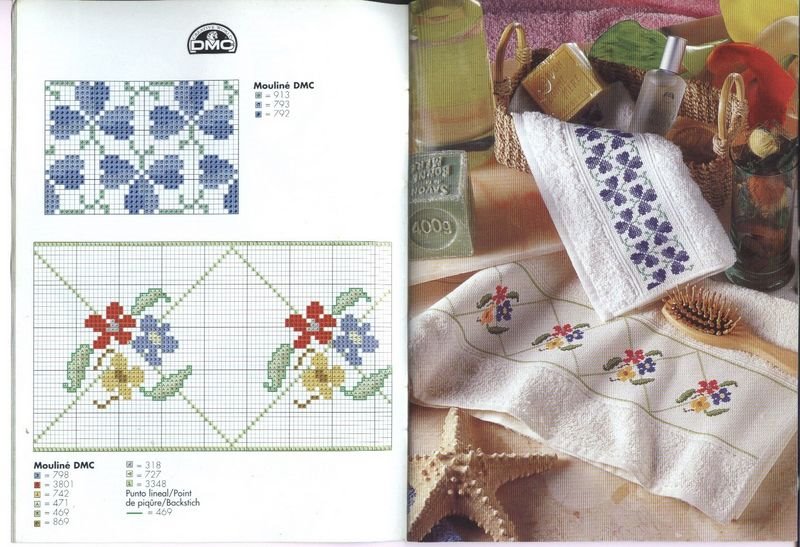 Schema punto croce Fiori 11