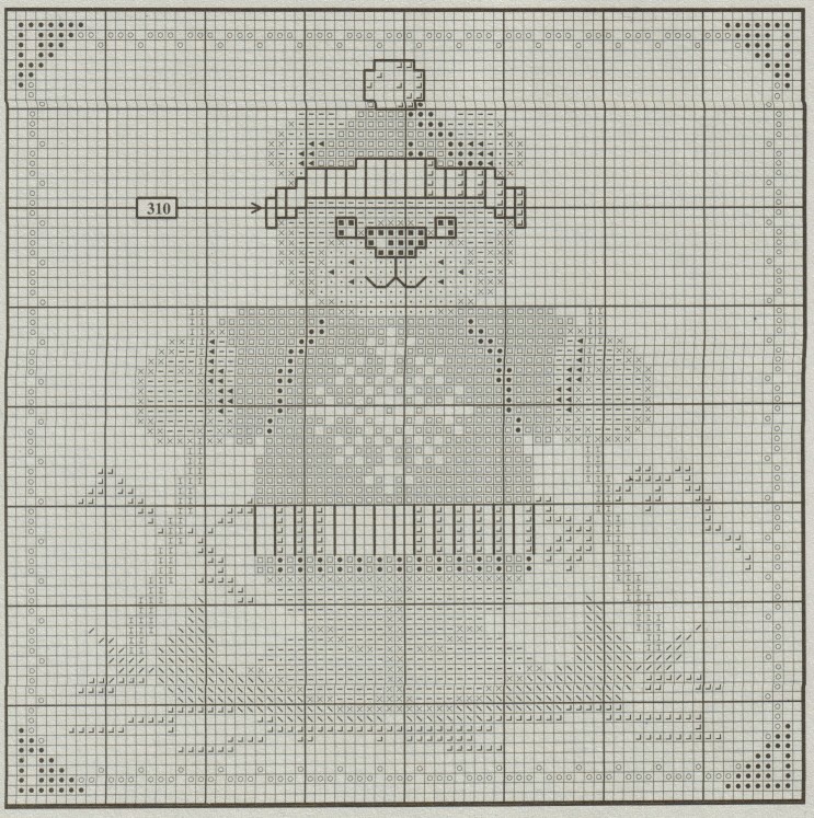 Schema punto croce Foto ricordo orsetto 3