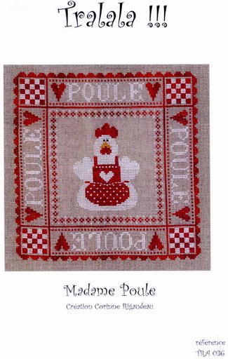 Schema punto croce Gallina casalinga