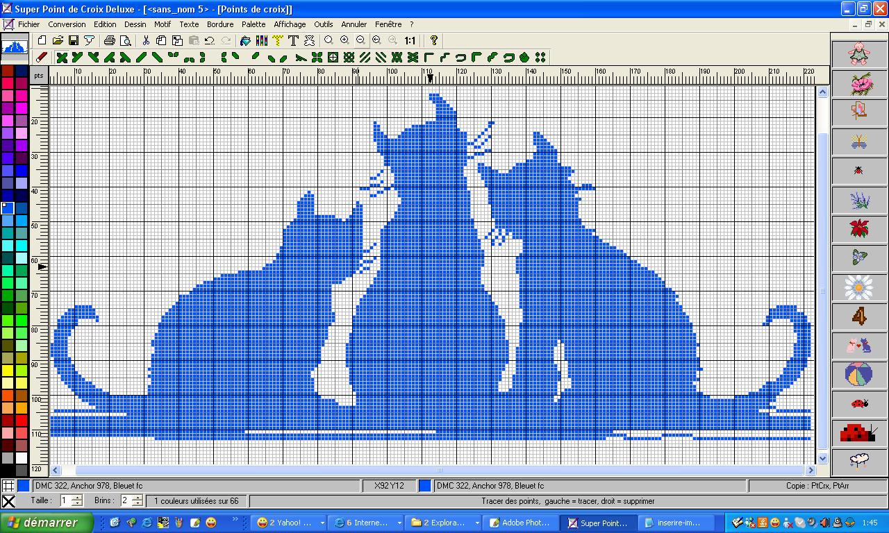 Schema punto croce Gatti