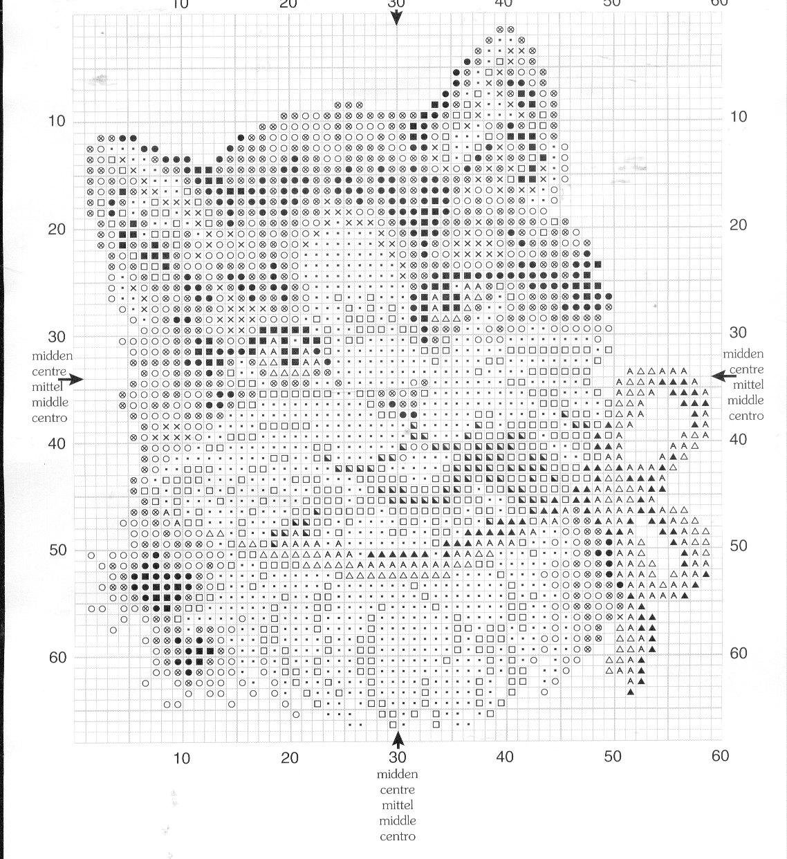 Schema punto croce Gattino 1b