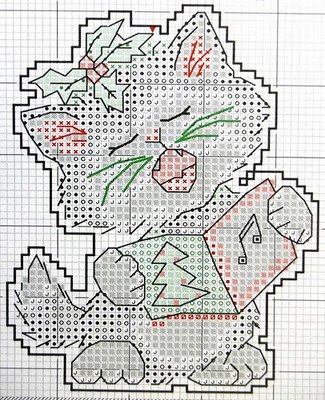 Schema punto croce Gattino note