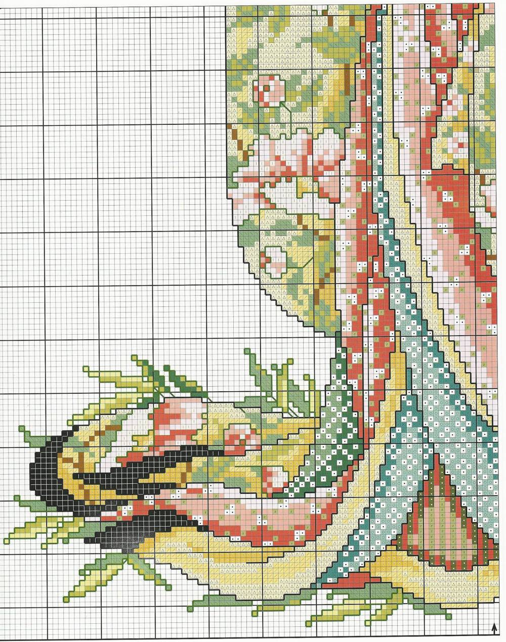 Schema punto croce Geisha 3