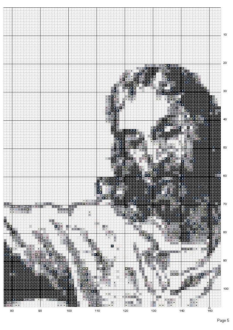 Schema punto croce Gesu risorto 2