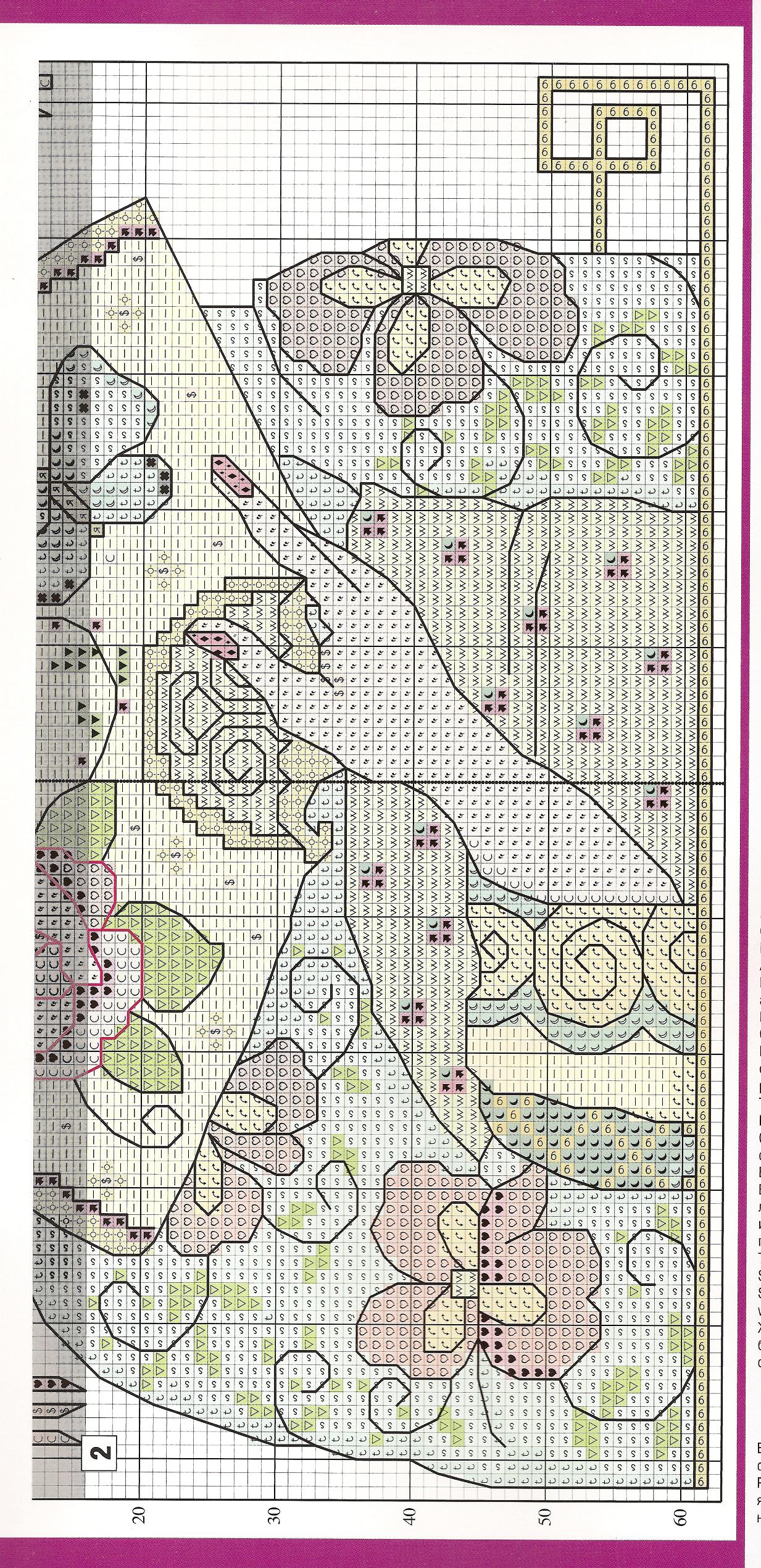 Schema punto croce Gheiscia quadro 3