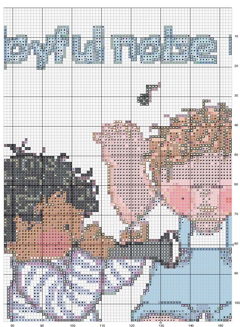 Schema punto croce Gioia al signore 3