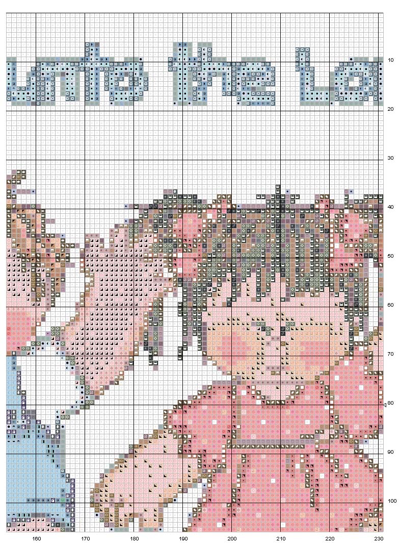 Schema punto croce Gioia al signore 5