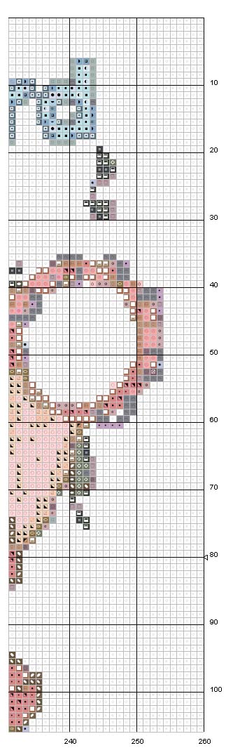 Schema punto croce Gioia al signore 7