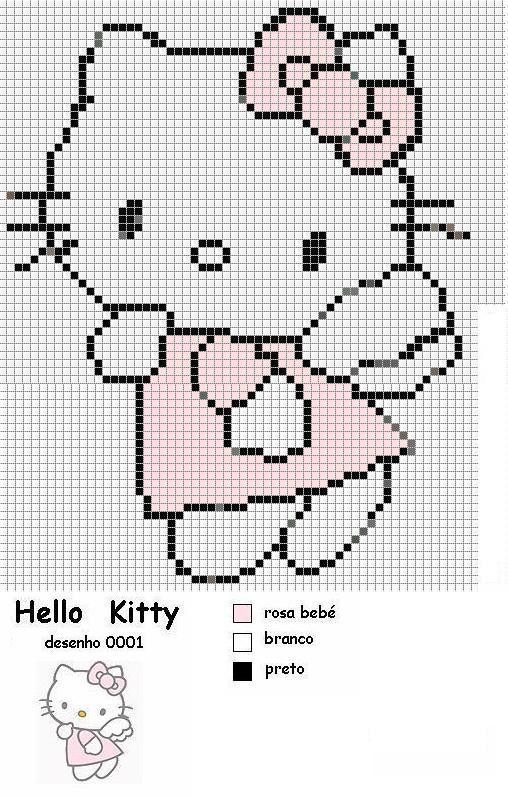 Schema punto croce Hello kitty 12