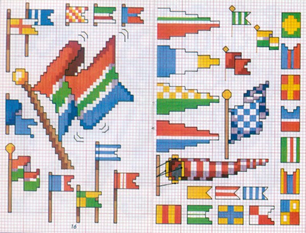 Schema punto croce Idee mare 2