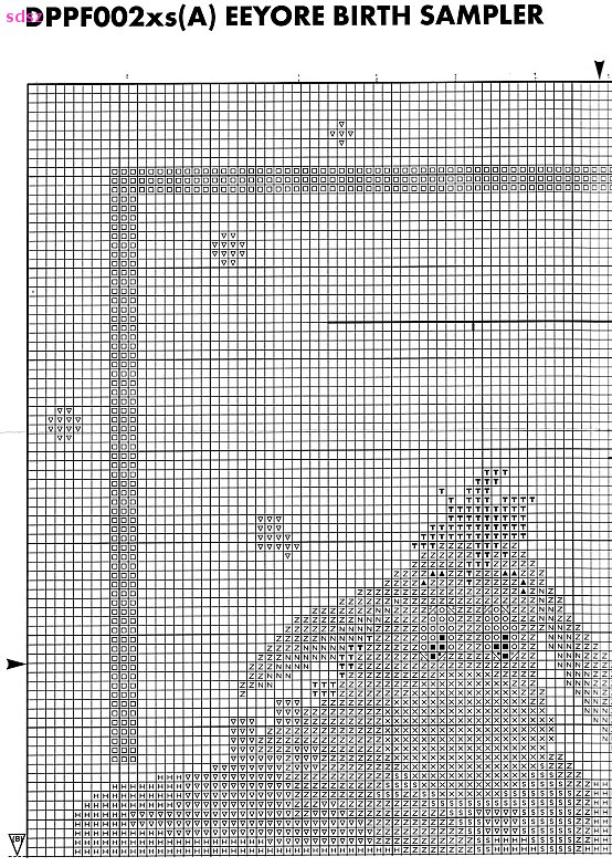 Schema punto croce Ih oh 1
