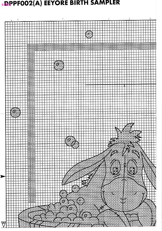 Schema punto croce Ih oh 1b