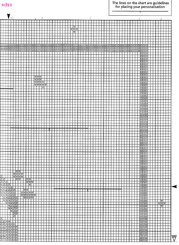 Schema punto croce Ih oh 2