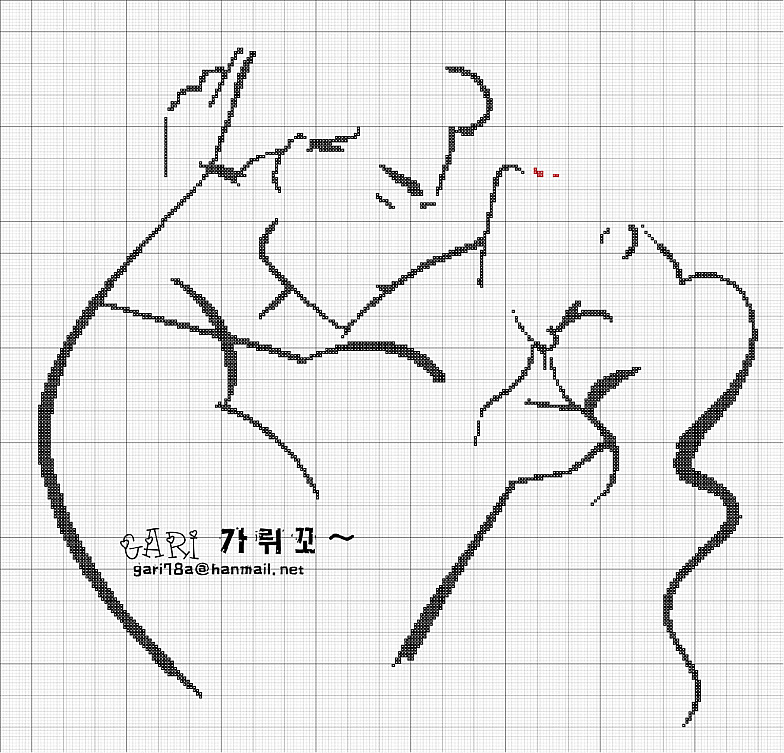 Schema punto croce Innamorati sensuali