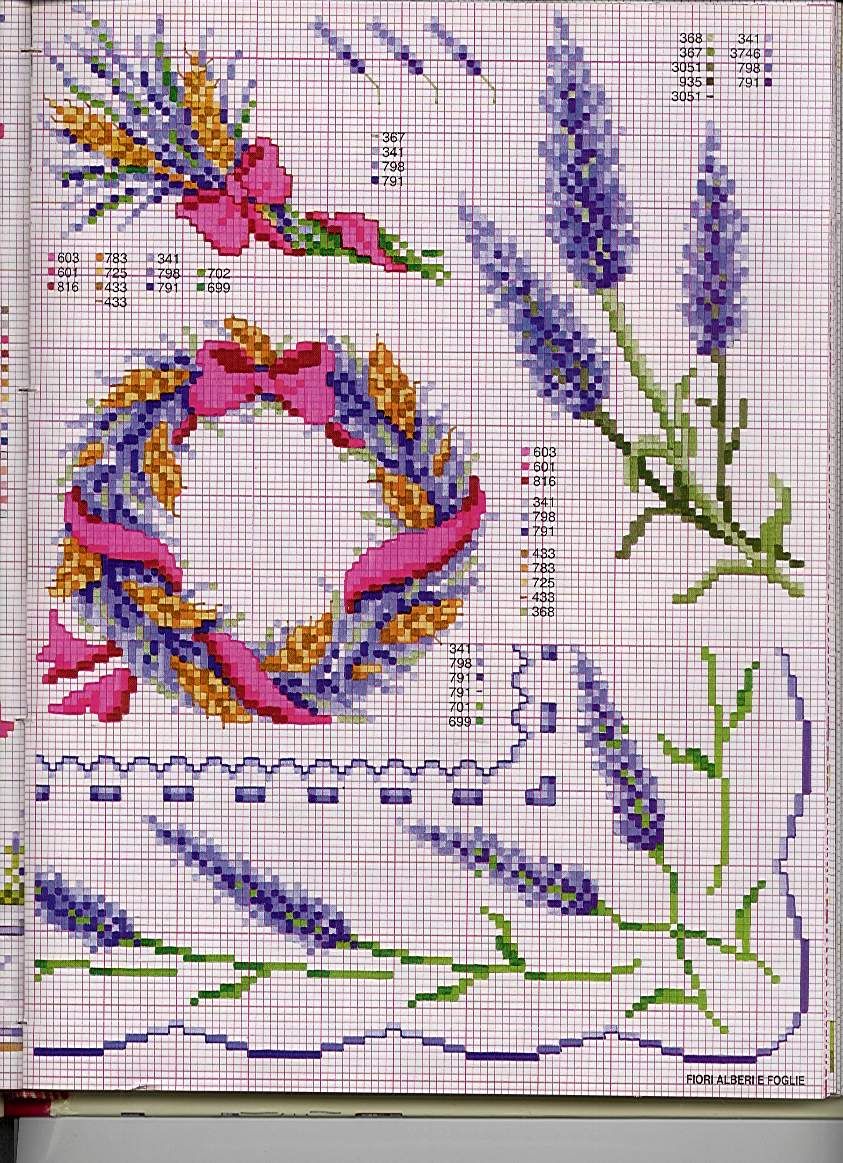 Schema punto croce Lavanda c2