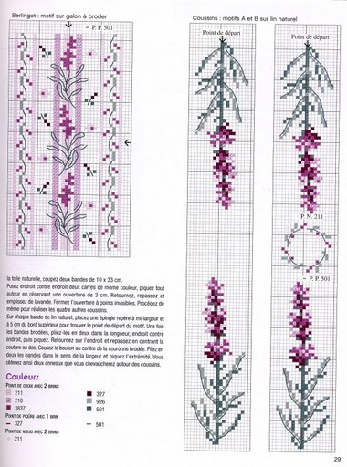 Schema punto croce Lavanda