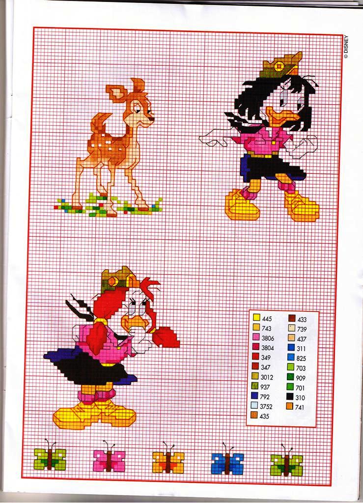 Schema punto croce Le giovani marmotte 17