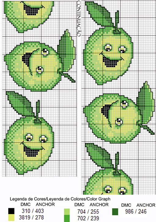 Schema punto croce Lime