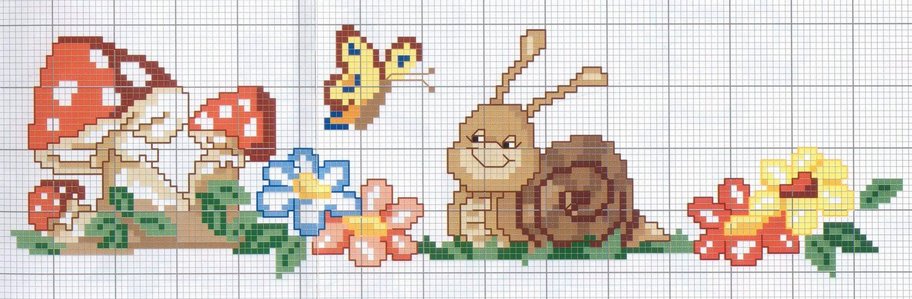 Schema punto croce Lumachina