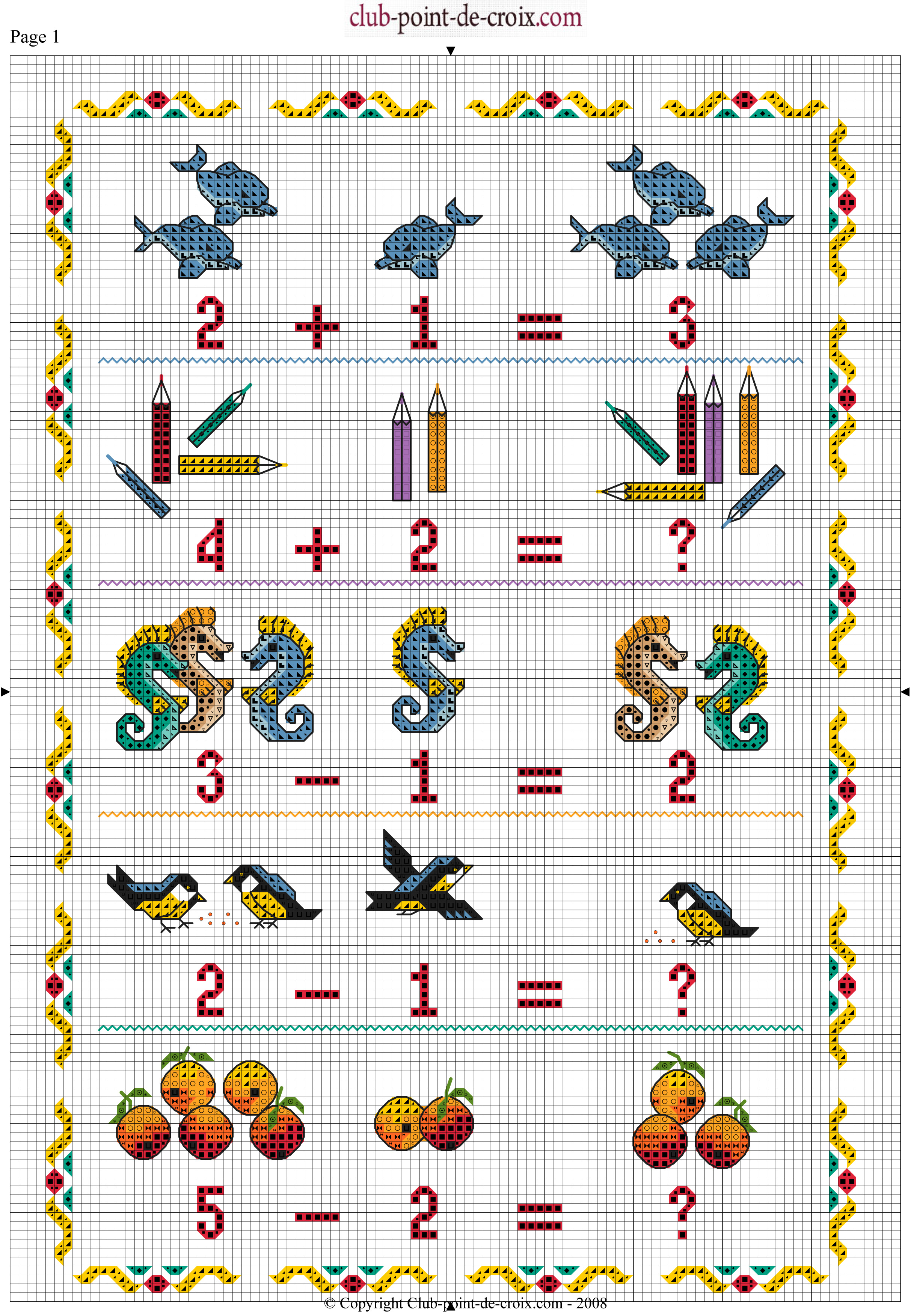 Schema punto croce Matematica