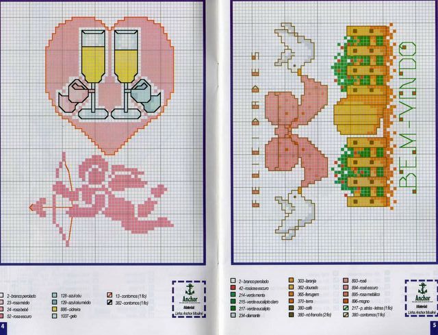 Schema punto croce Matrimonio 14