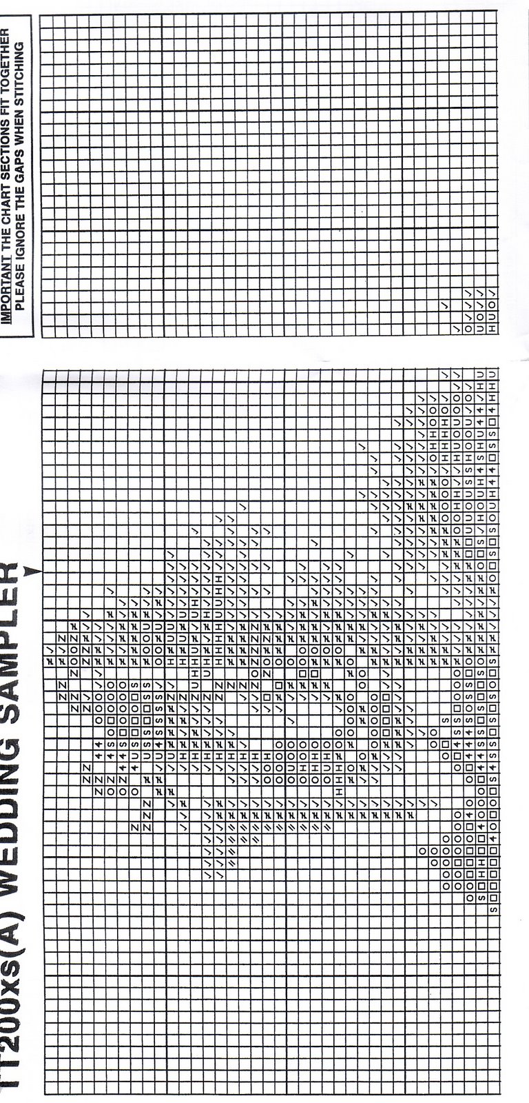 Schema punto croce Matrimonio 4