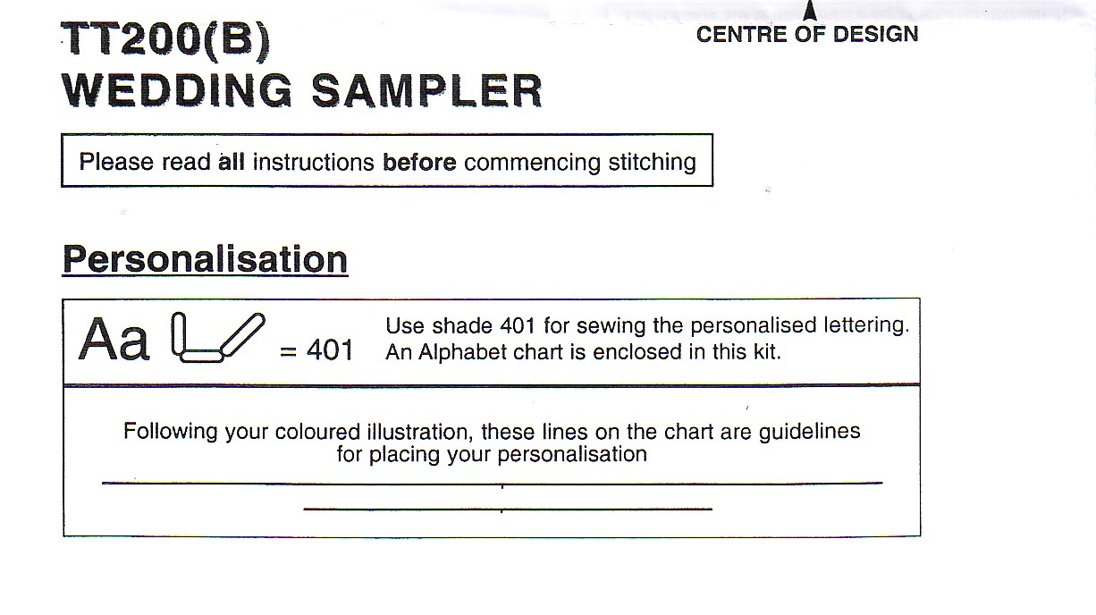Schema punto croce Matrimonio 7